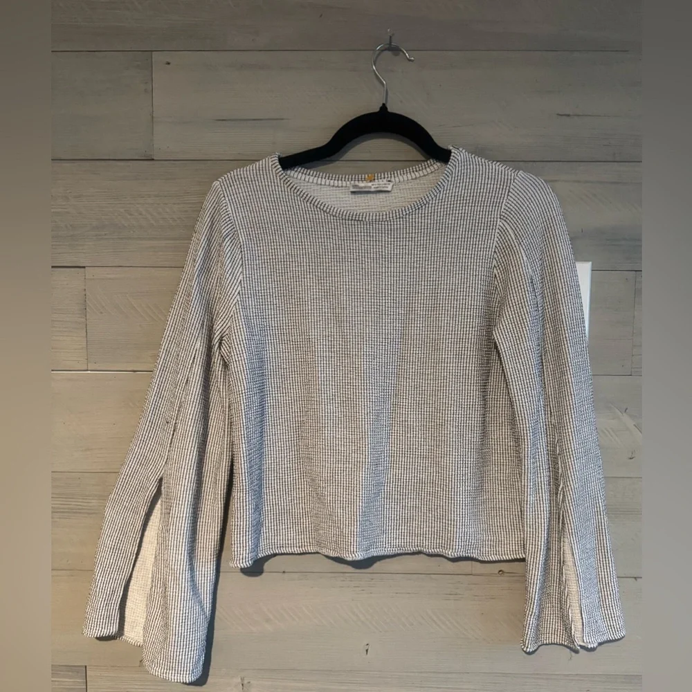 Zara Monochrome Long Sleeve Top
